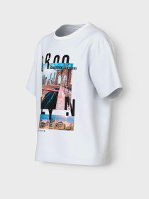Футболка Name it модель 13239070_Bright White Brooklyn Фото