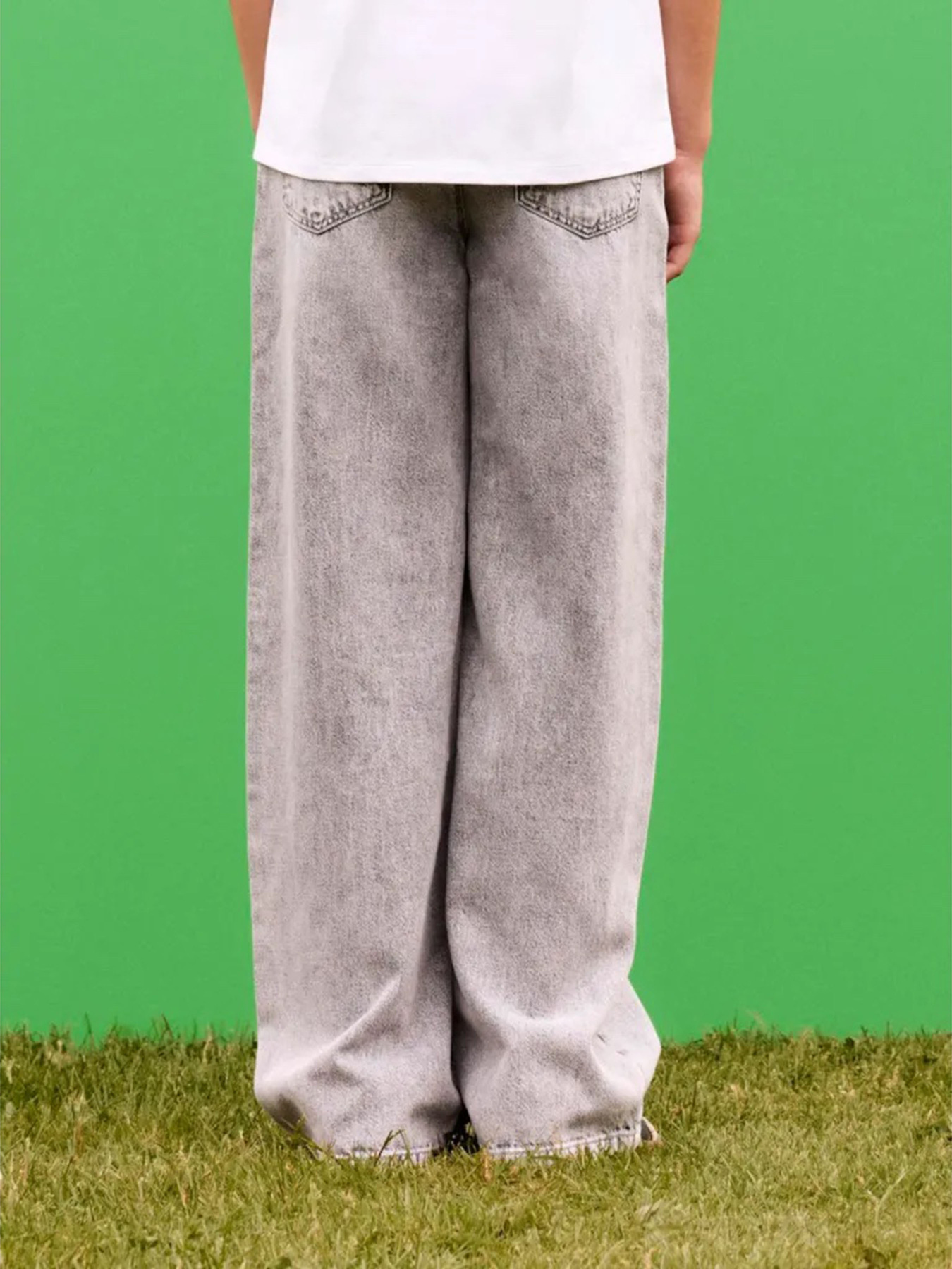 Широкие джинсы Name it модель 13230733_Light Grey Denim Фото