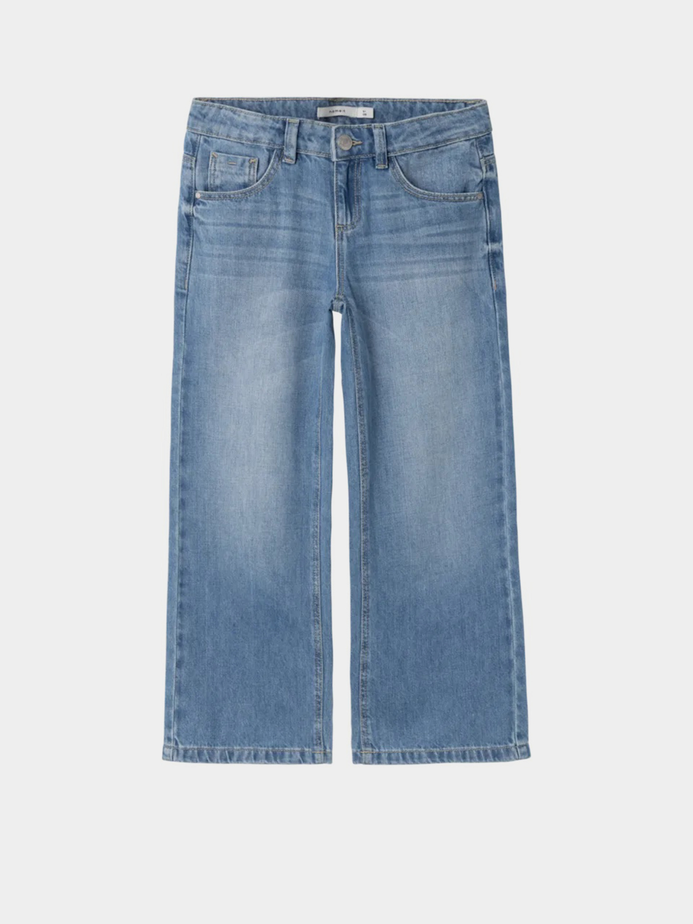 Широкие джинсы Name it модель 13230733_Medium Blue Denim Фото