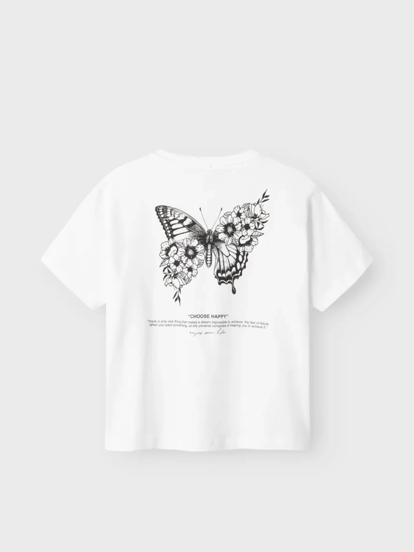 Футболка Name it Модель 13240657_Bright White BLACK Фото