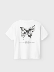 Футболка Name it Модель 13240657_Bright White BLACK Фото