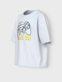 Футболка Name it модель 13241586_Bright White Game On Фото