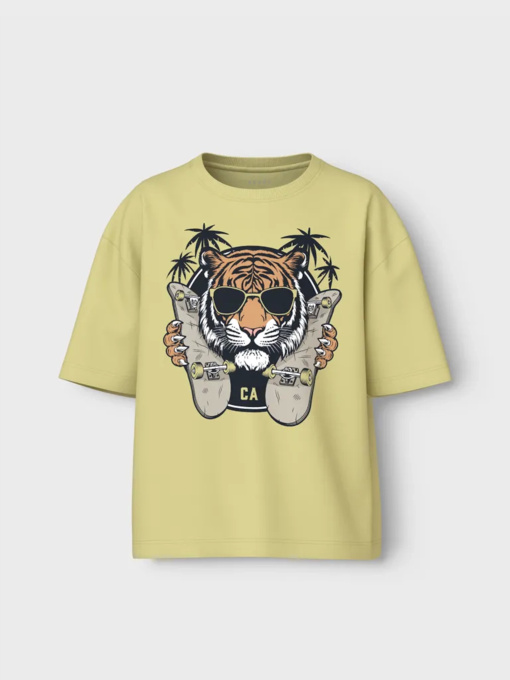 Футболка Name it Модель 13241586_Chardonnay Tiger Фото