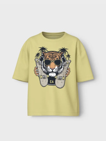 Футболка Name it модель 13241586_Chardonnay Tiger Фото