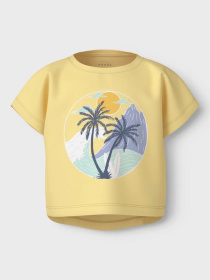 Футболка Name it модель 13215793_Lemon Meringue Palms Фото