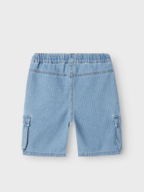 Шорты джинсовые Name it модель 13240312_Light Blue Denim STRIPES Фото