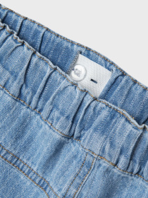 Джинсовые шорты Name it модель 13240312_Light Blue Denim STRIPES Джинсовые шорты Name it модель 13240312_Light Blue Denim STRIPES Фото