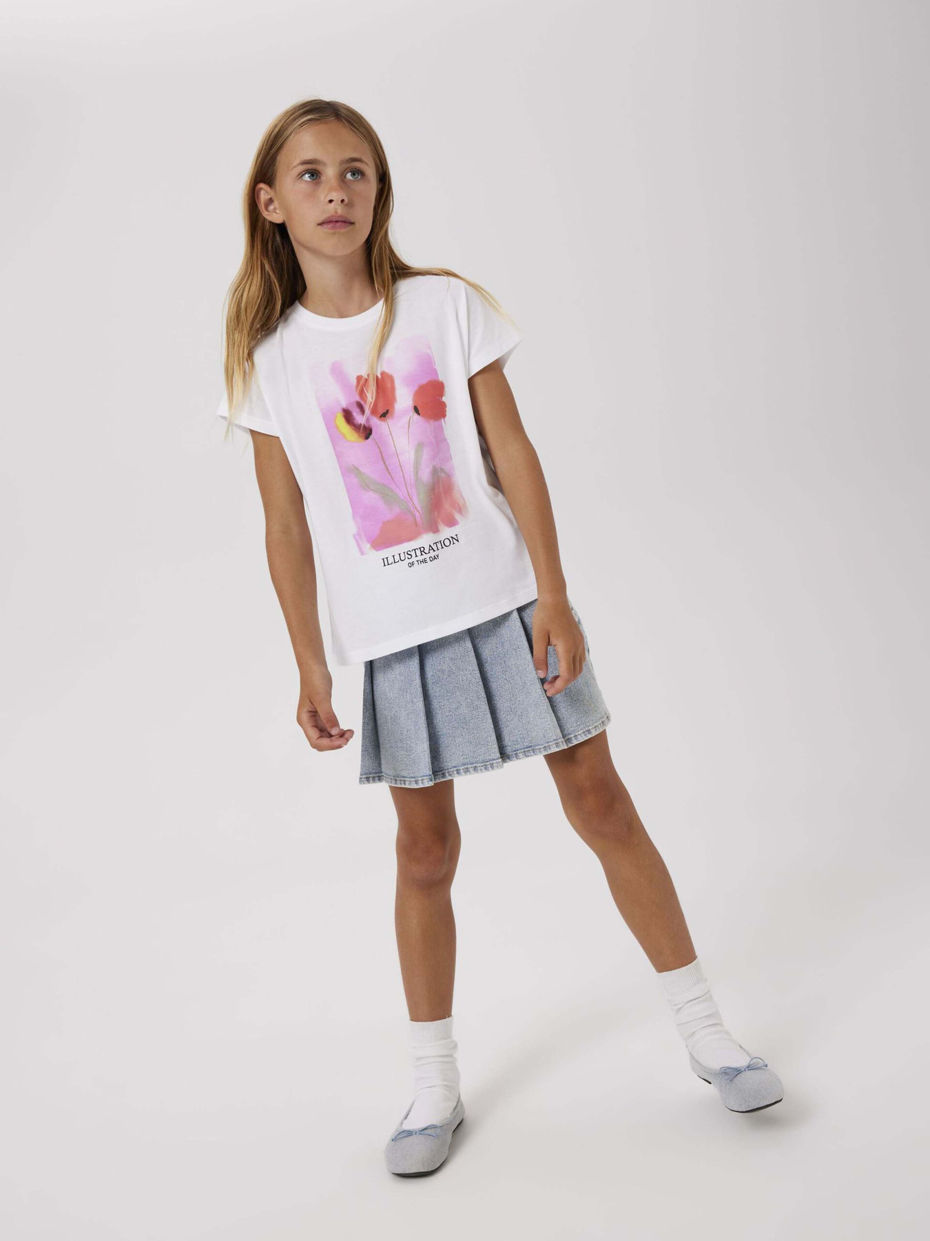 Спідниця міні Name it модель 13243794_Light Blue Denim Фото