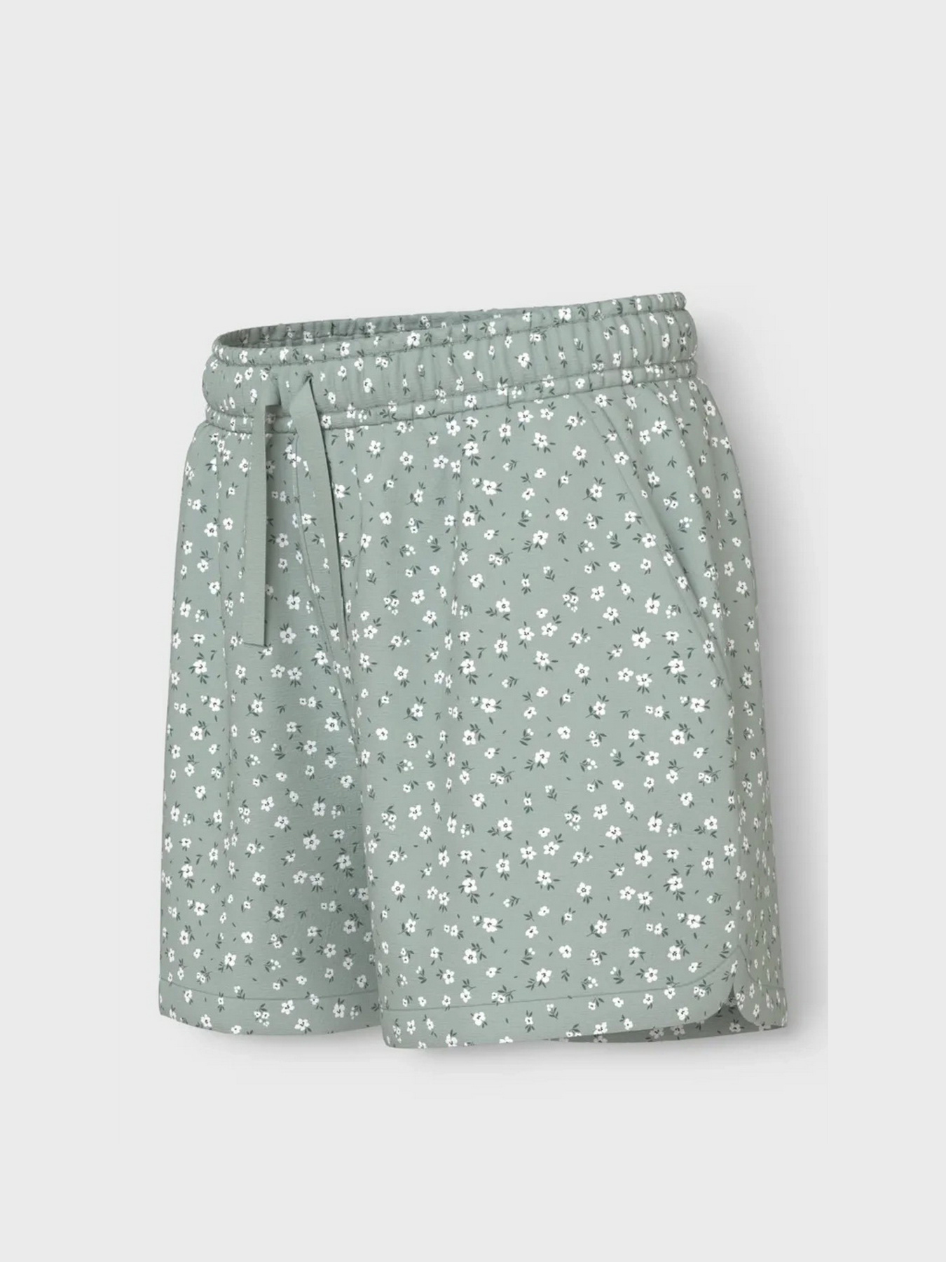 Повседневные шорты Name it модель 13215235_Aqua Gray Floral Фото