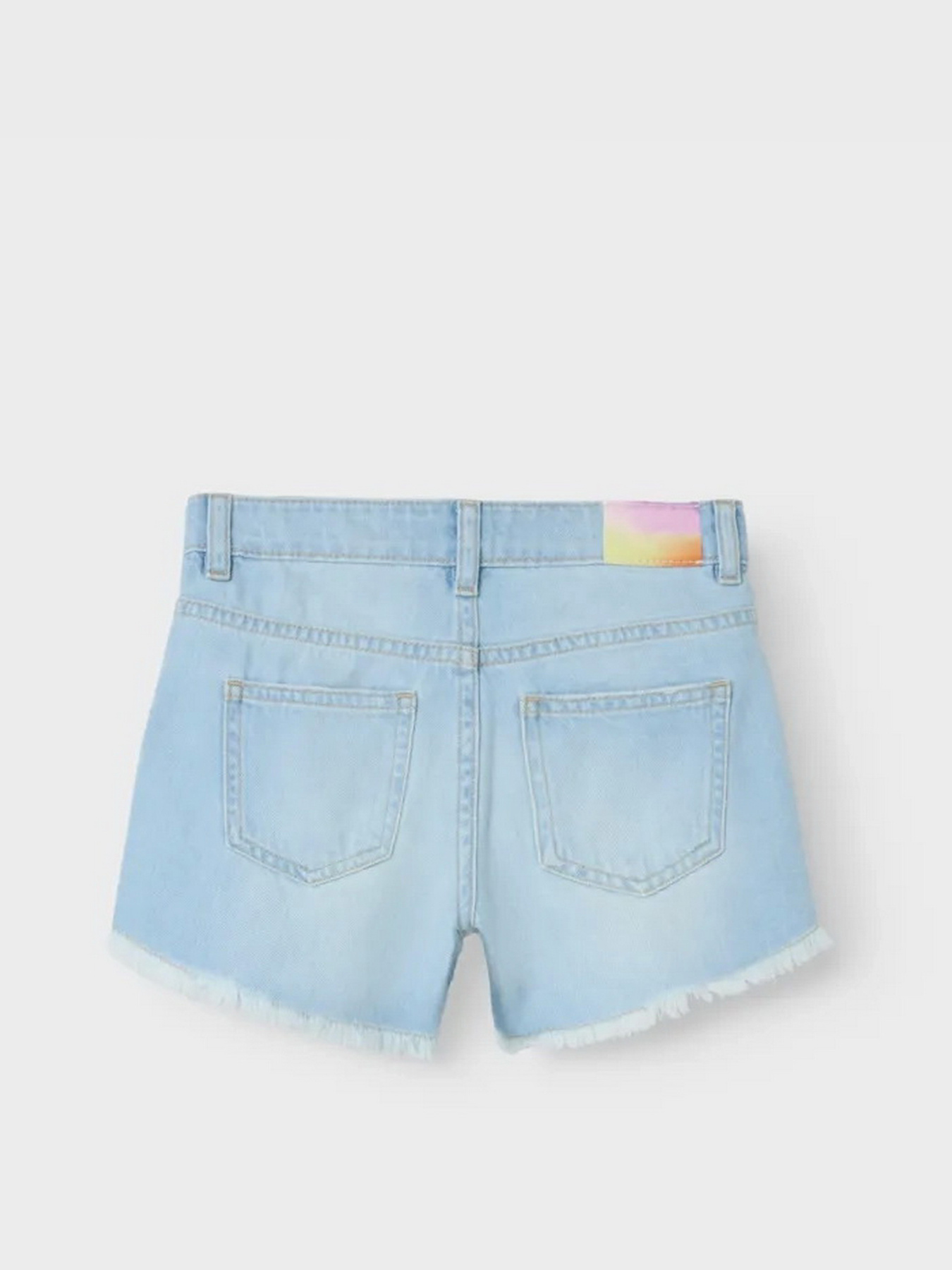 Шорты джинсовые Name it модель 13229304_Light Blue Bleached Denim Фото