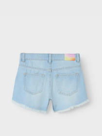 Шорты джинсовые Name it модель 13229304_Light Blue Bleached Denim Фото