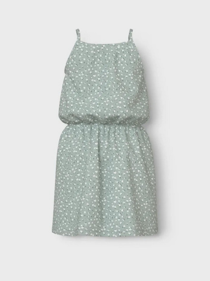 Сукня міні Name it модель 13230112_Aqua Gray Floral — фото 3 - INTERTOP