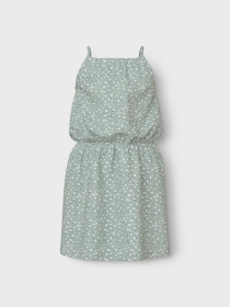 Платье мини Name it модель 13230112_Aqua Gray Floral Фото