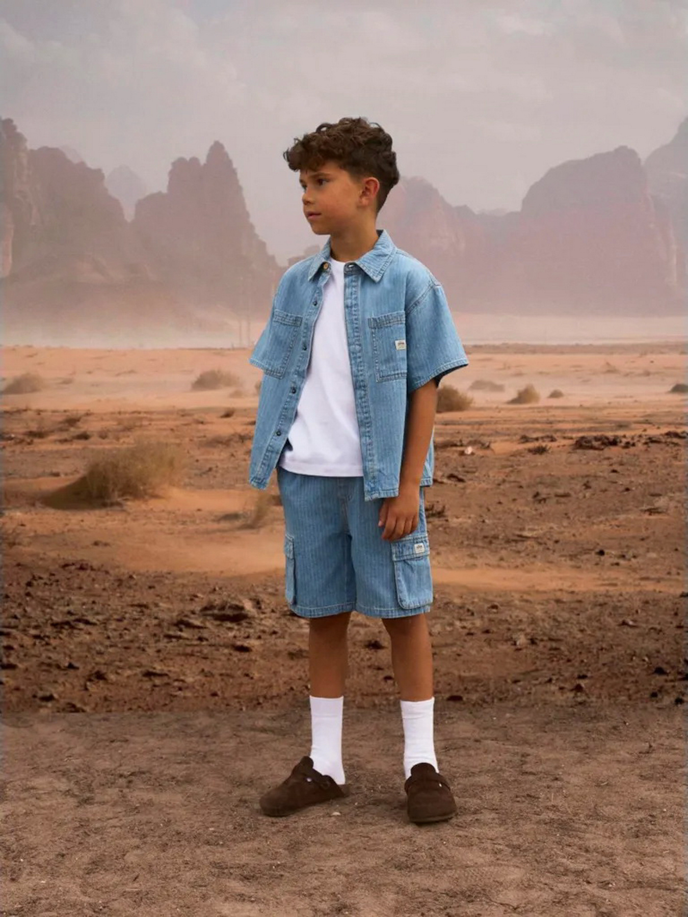 Рубашка повседневная Name it модель 13241473_Light Blue Denim STRIPES Рубашка повседневная Name it модель 13241473_Light Blue Denim STRIPES Фото