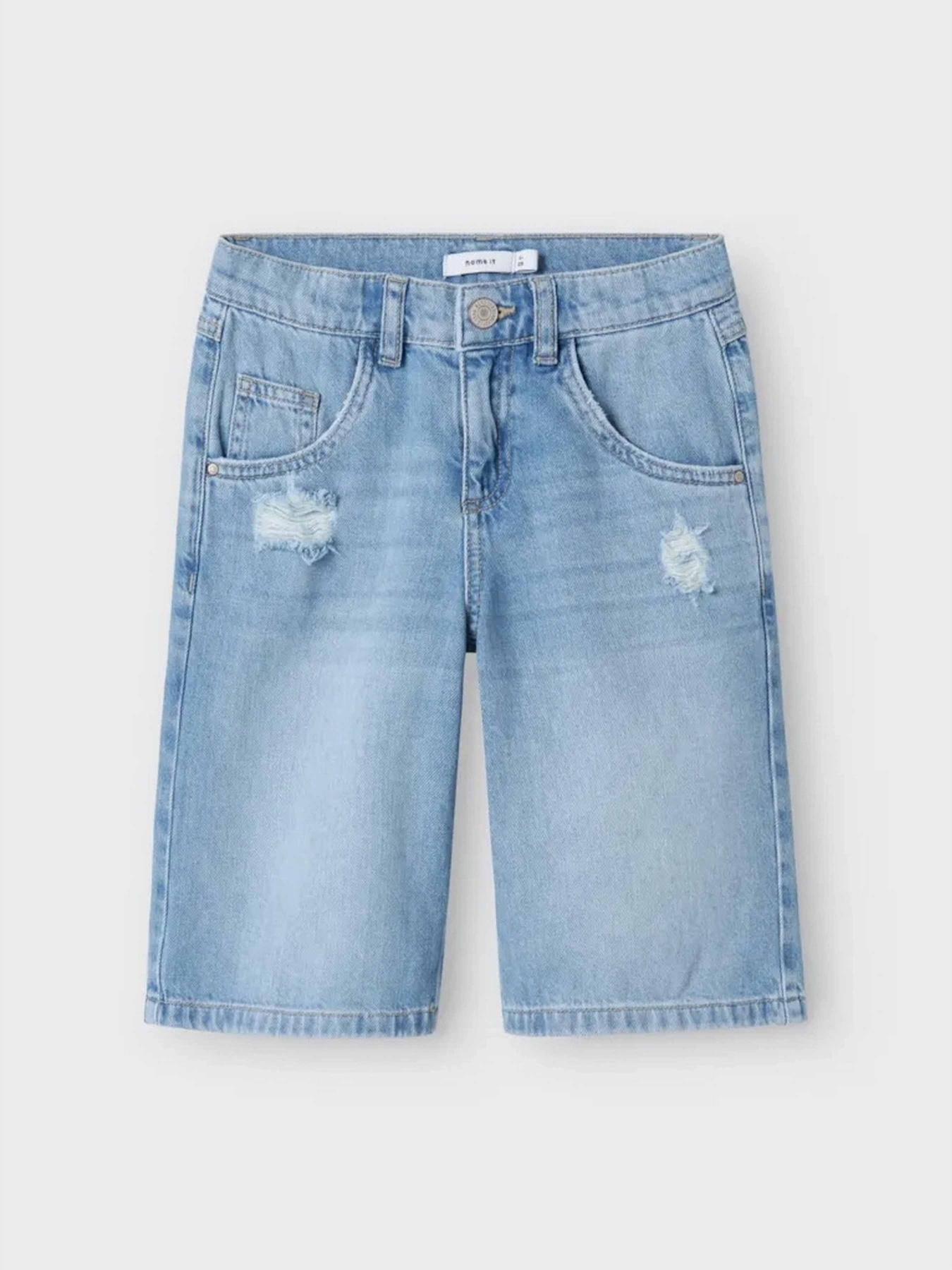 Шорты джинсовые Name it модель 13241821_Medium Blue Denim Фото