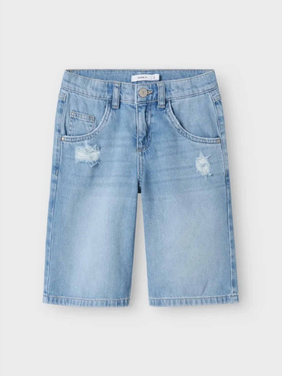 Шорти джинсові Name it модель 13241821_Medium Blue Denim — фото 3 - INTERTOP
