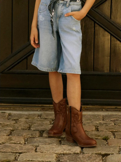 Джинсовые шорты Name it модель 13241821_Medium Blue Denim Фото