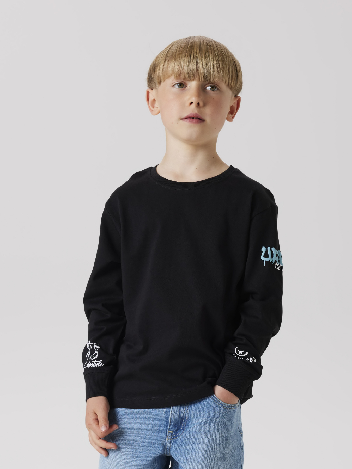 Світшот Name it модель 13245373_Black Фото