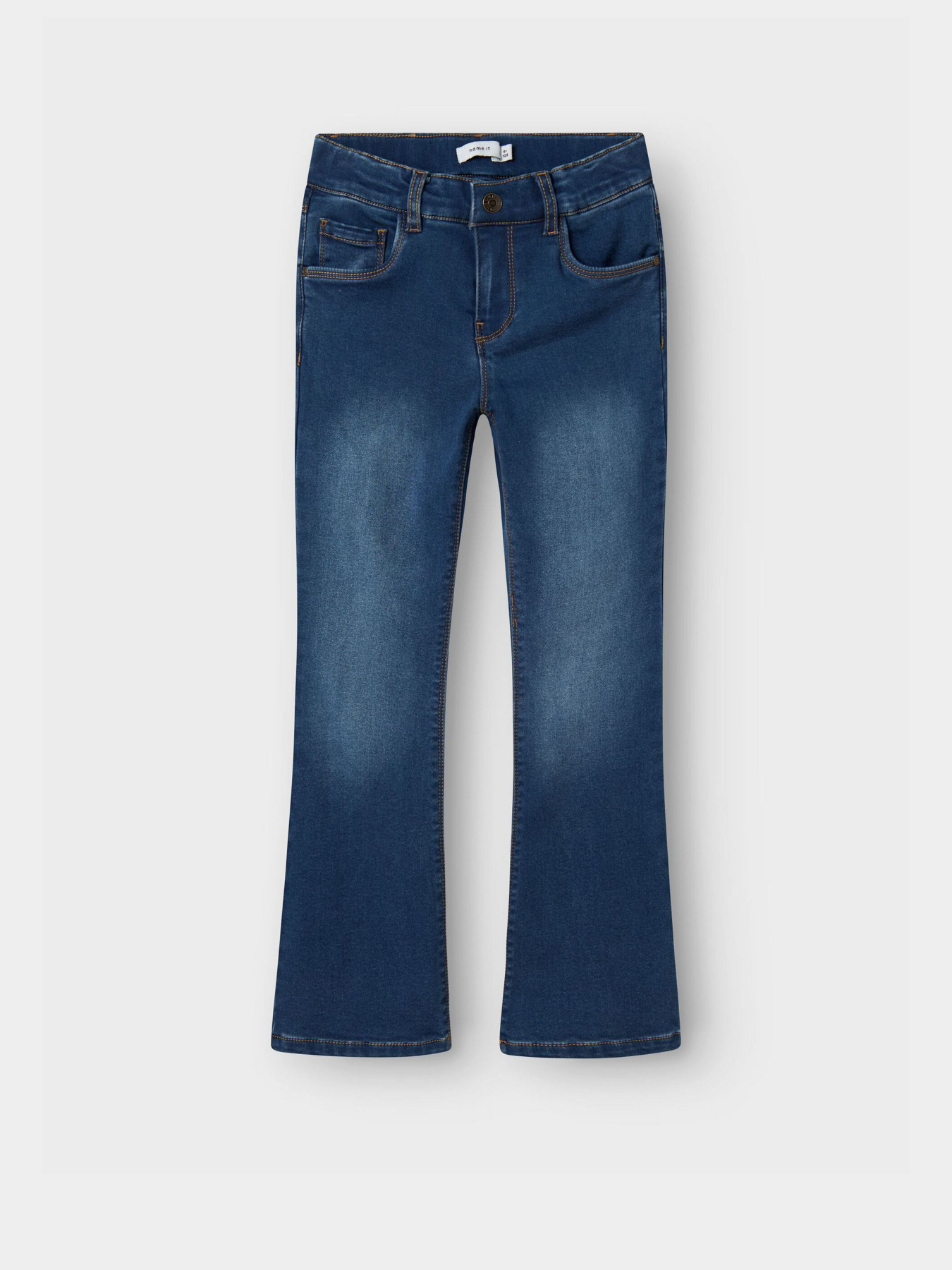 Расклешенные джинсы Name it модель 13244857_Dark Blue Denim Фото