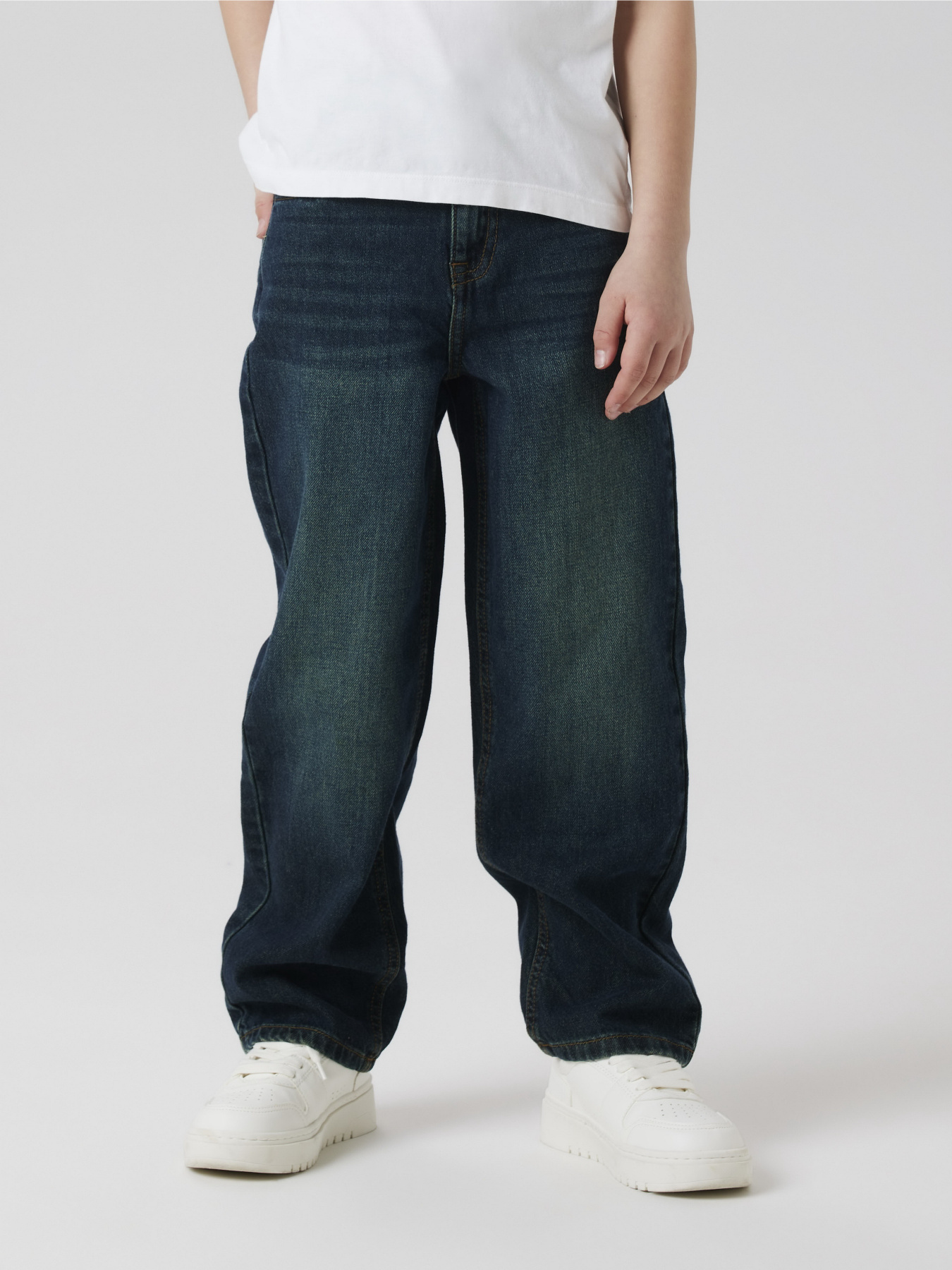 Прямые джинсы Name it модель 13224456_Vintage Dark Blue Denim Фото