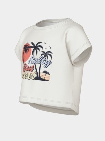 Футболка Name it модель 13215793_Cloud Dancer SALTY BUT SWE Фото