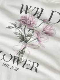 Футболка Name it модель 13239156_Cloud Dancer Wild Flower Фото