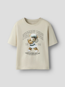 Футболка Name it модель 13239156_Pumice Stone Teddy Tennis Фото