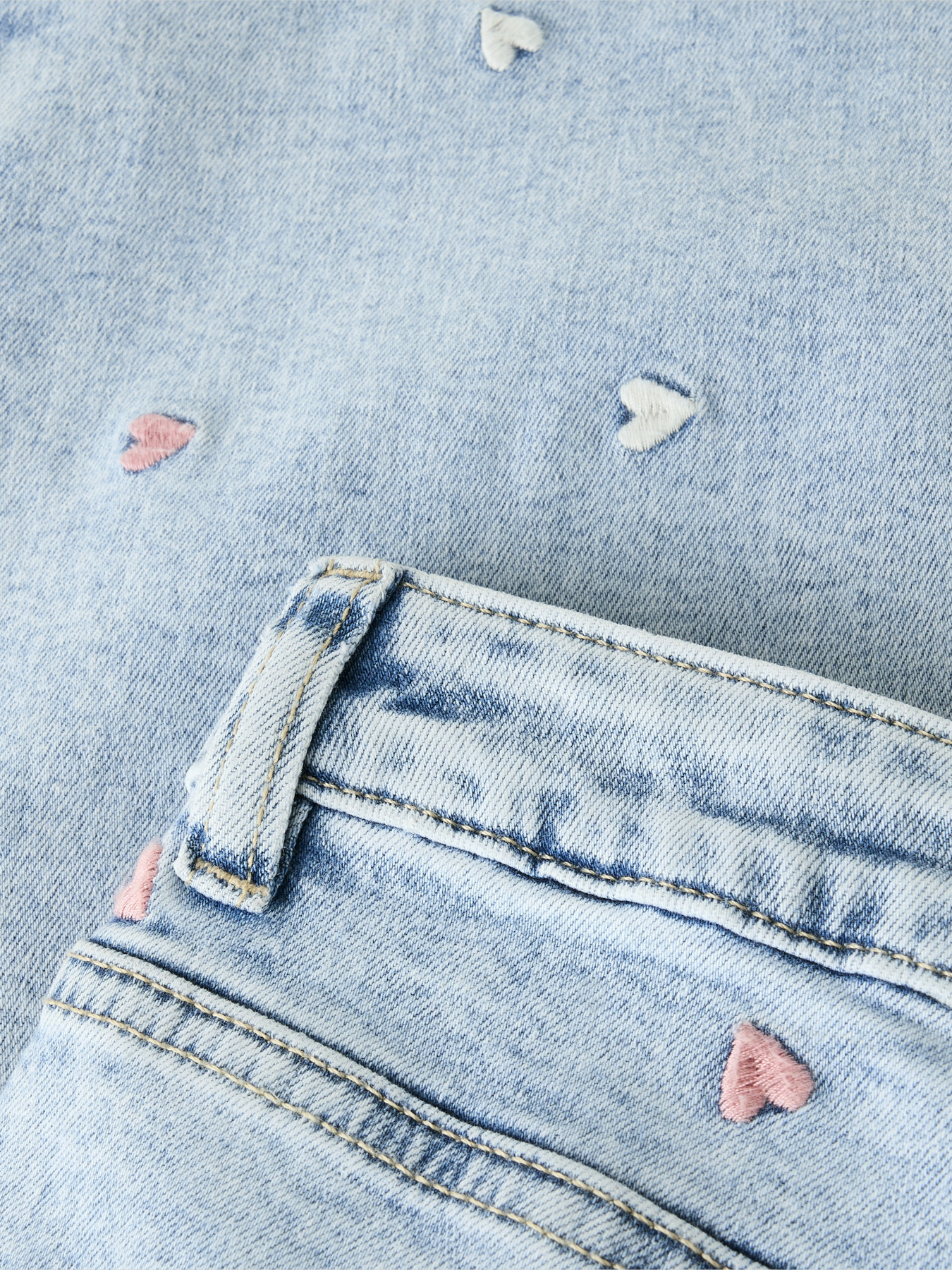 Широкі джинси Name it модель 13243099_Light Blue Bleached Denim Широкі джинси Name it модель 13243099_Light Blue Bleached Denim Фото