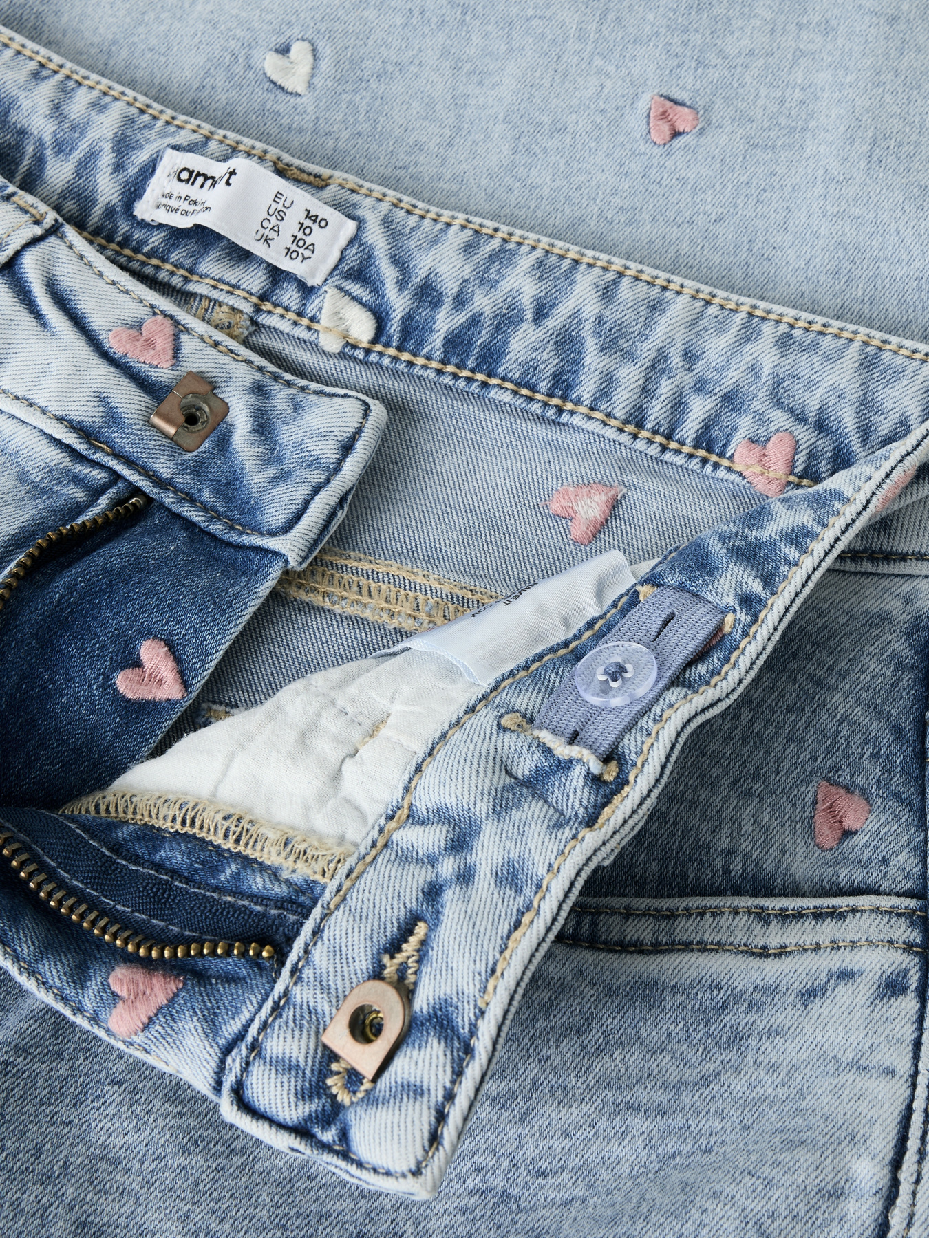 Широкі джинси Name it модель 13243099_Light Blue Bleached Denim Широкі джинси Name it модель 13243099_Light Blue Bleached Denim Фото