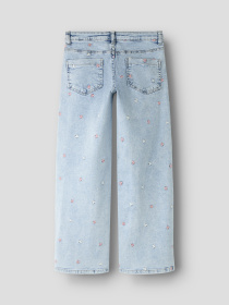 Широкі джинси Name it модель 13243099_Light Blue Bleached Denim Широкі джинси Name it модель 13243099_Light Blue Bleached Denim Фото