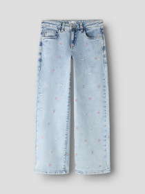 Широкі джинси Name it модель 13243099_Light Blue Bleached Denim Фото