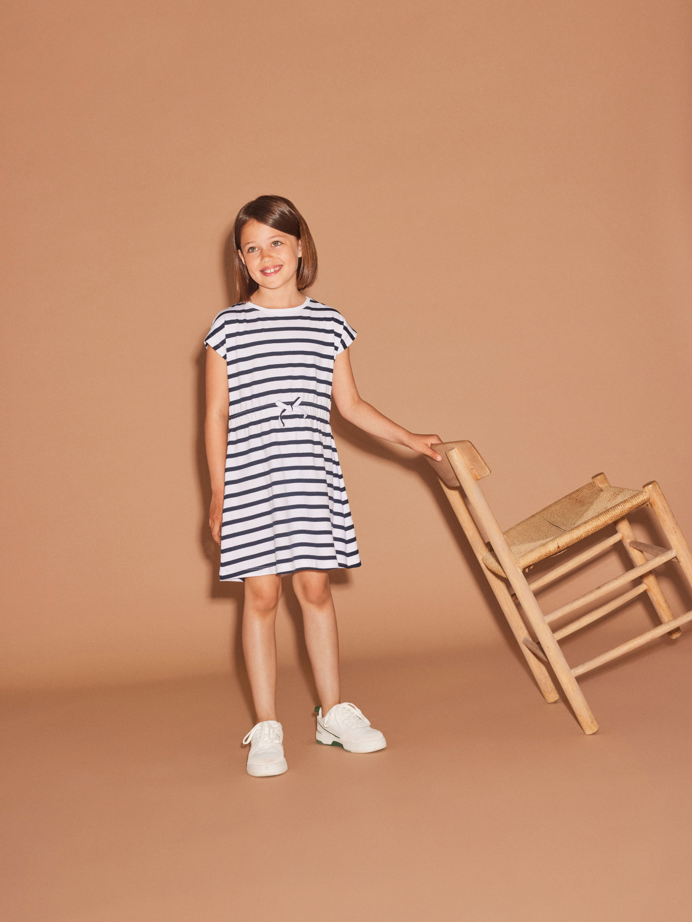 Платье мини Name it модель 13218694_Dark Sapphire Y/D STRIPES Фото