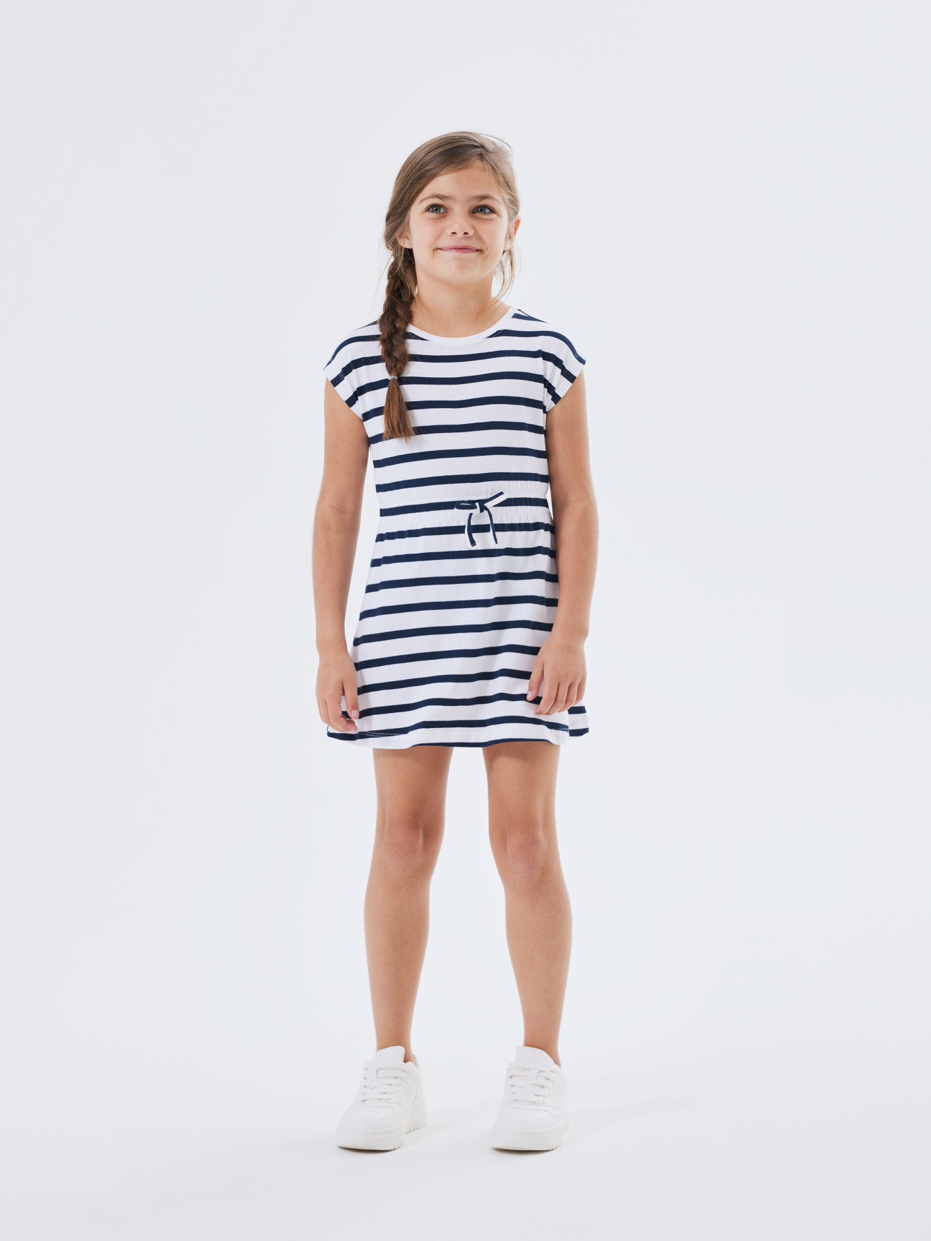 Платье мини Name it модель 13218694_Dark Sapphire Y/D STRIPES Фото