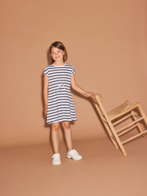 Платье мини Name it модель 13218694_Dark Sapphire Y/D STRIPES Фото