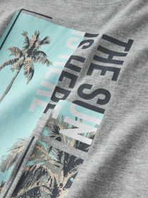 Футболка Name it модель 13224966_Grey Melange The Sun Футболка Name it модель 13224966_Grey Melange The Sun Фото