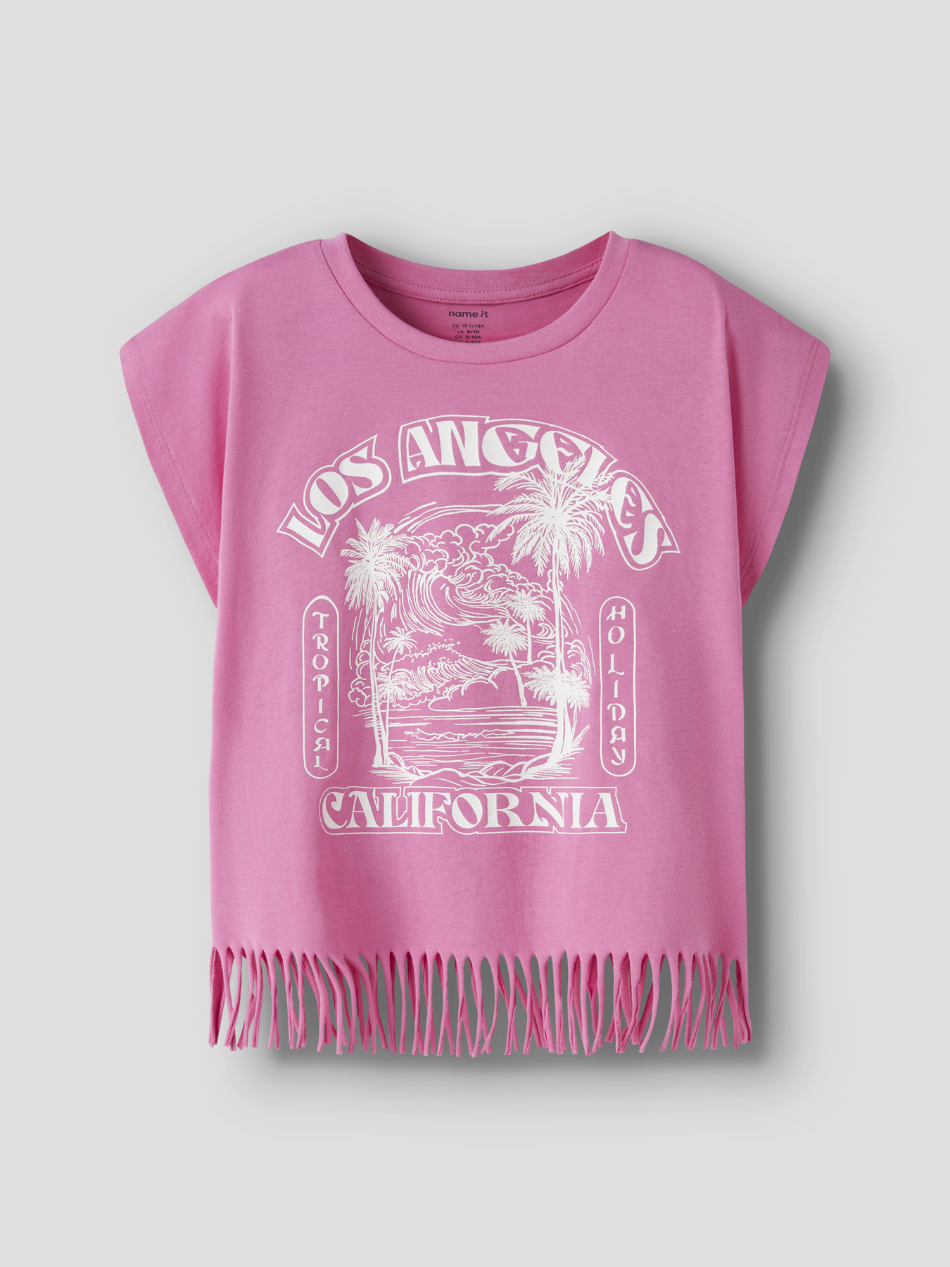 Футболка Name it VALONE CAPSL SHORT TOP модель 13228185_Strawberry Moon California Фото