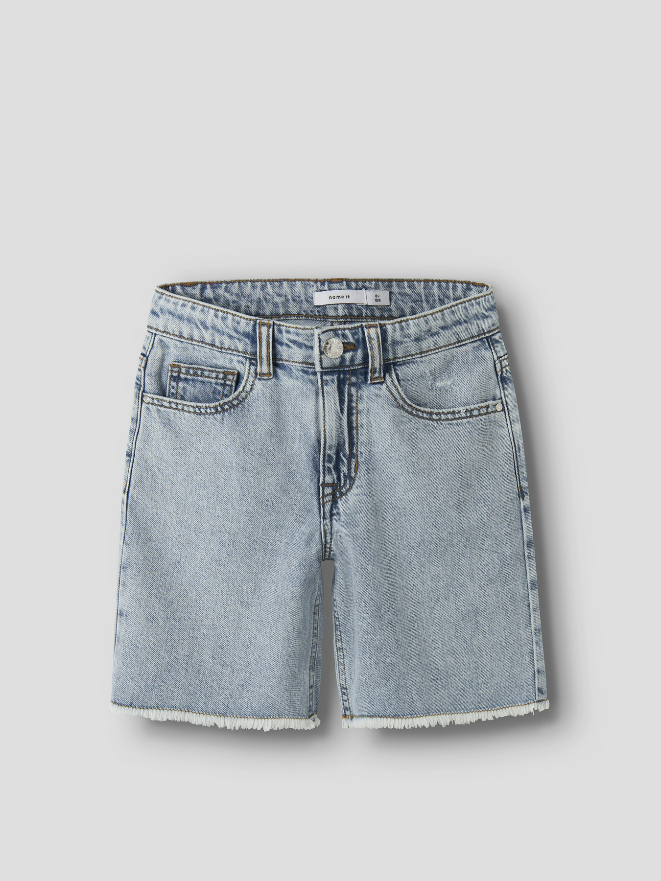 Джинсовые шорты Name it модель 13240207_Light Blue Bleached Denim Джинсовые шорты Name it модель 13240207_Light Blue Bleached Denim Фото