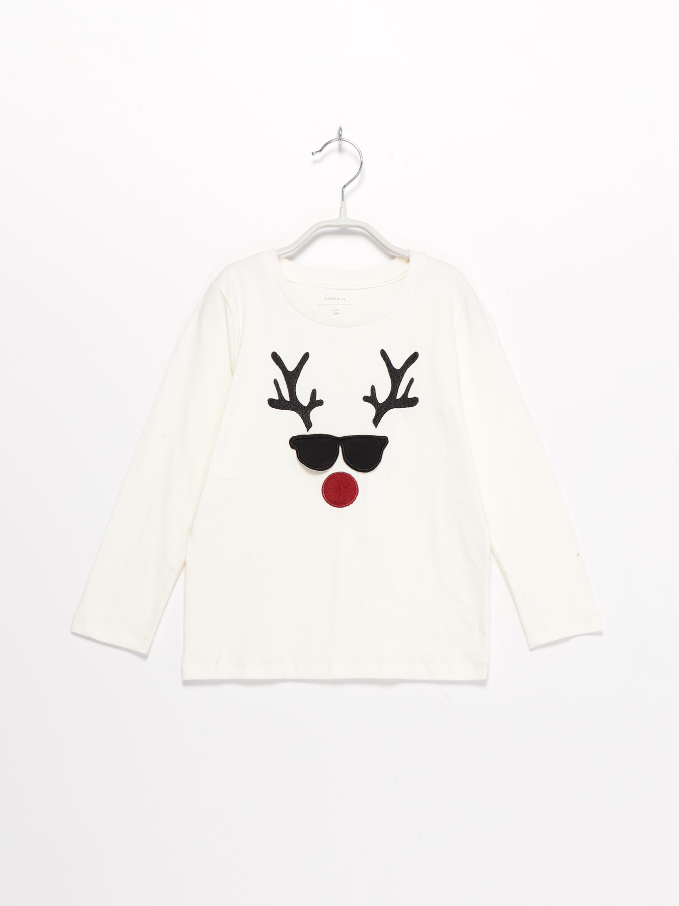 Лонгслив Name it модель 8184T2521T525_білий комб. Фото