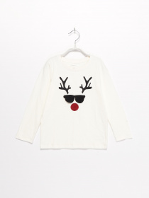 Лонгслив Name it модель 8184T2521T525_білий комб. Фото