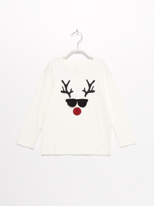 Лонгслів Name it модель 8184T2521T525_білий комб. Фото