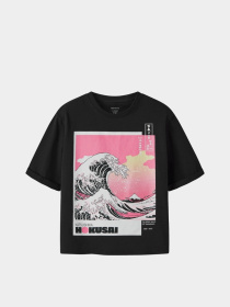 Футболки и поло Name it MYDA HOKUSAI SS NREG TOP BOX A модель 13255743_Black Фото