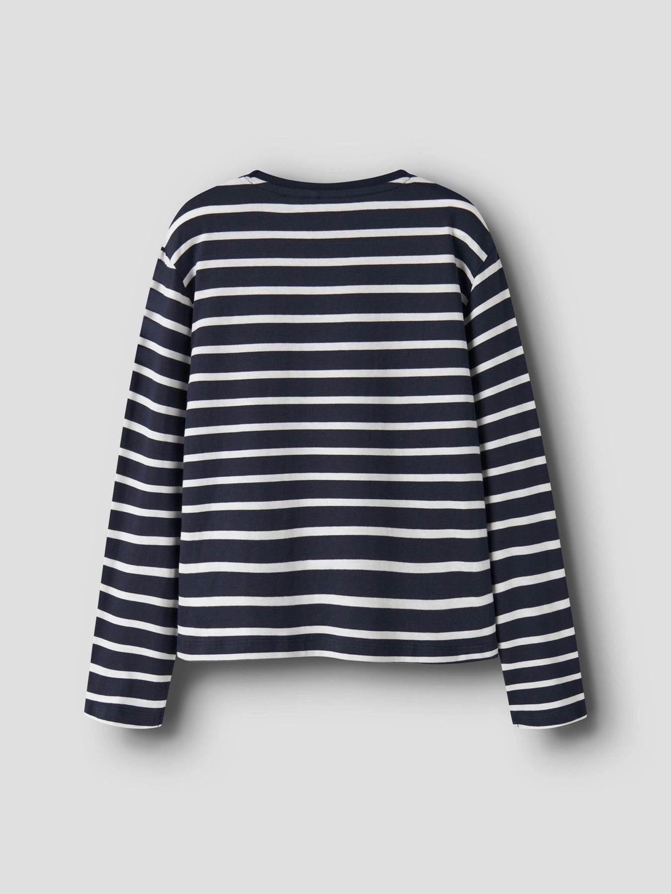 Худі та світшоти Name it OVELINA LS NREG TOP модель 13237888_Bright White DARK SAPPHIRE Фото