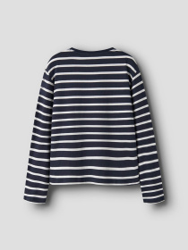 Худі та світшоти Name it OVELINA LS NREG TOP модель 13237888_Bright White DARK SAPPHIRE Фото