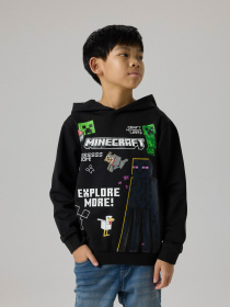 Худи и свитшоты Name it JU MINECRAFT NREG SWE WH модель 13257963_Black Фото