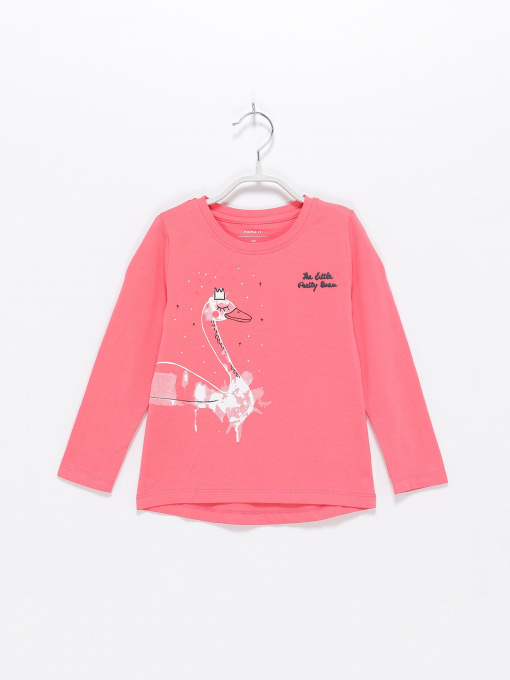 Лонгслив Name it модель 8191T2502TV35_кораловий комб. Фото
