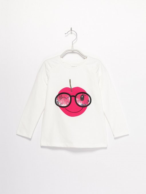 Лонгслив Name it модель 8191T2526T525_білий комб. Фото