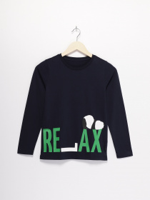 Лонгслив Name it модель 8201T2507_т.синій комб. Фото