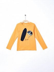 Лонгслів Name it модель 8201T2511TT36_помаранчевий комб. Фото