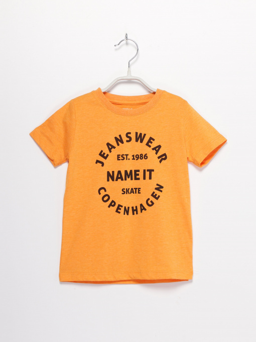 Футболка Name it модель 8192T4507TUL5_помаранчевий з т.син Фото
