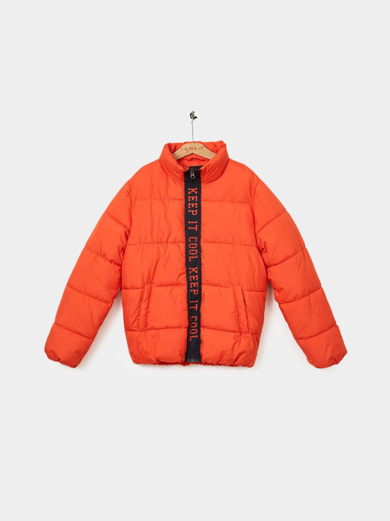 Демисезонная куртка Name it модель 819322508TW26_помаранчевий з т.син Фото